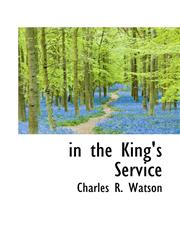 in the King's Service,1110484208,9781110484201