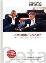 Alexander Granach,6134531839,9786134531832