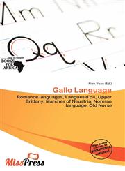 Gallo Language,6137231631,9786137231630