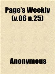 Page's Weekly (v.06 n.25),1152580027,9781152580022