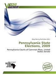 Pennsylvania State Elections, 2009,6138539915,9786138539919