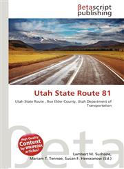 Utah State Route 81,613760909X,9786137609095