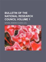 Bulletin of the National Research Council Volume 1,1130955486,9781130955484