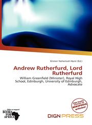 Andrew Rutherfurd, Lord Rutherfurd,6139791642,9786139791644