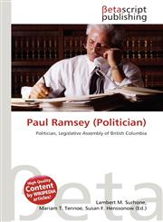Paul Ramsey (Politician),6134860921,9786134860925