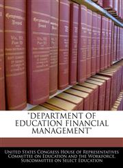 "DEPARTMENT OF EDUCATION FINANCIAL MANAGEMENT",1240468377,9781240468379