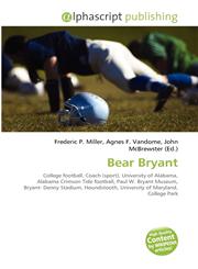 Bear Bryant,6130649398,9786130649395