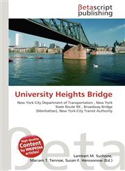 University Heights Bridge,6135242253,9786135242256