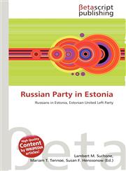 Russian Party in Estonia,6132031235,9786132031235