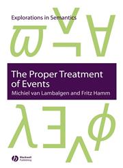 The Proper Treatment of Events,1405112131,9781405112130
