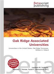 Oak Ridge Associated Universities,6130557523,9786130557522