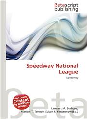 Speedway National League,613752485X,9786137524855