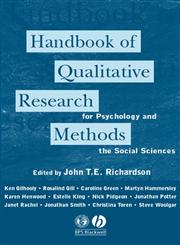 Handbook of Qualitative Research Methods For Psychology and the Social Sciences,185433204X,9781854332042