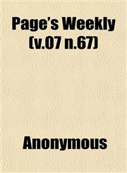 Page's Weekly (v.07 n.67),1152583395,9781152583399
