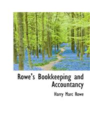 Rowe's Bookkeeping and Accountancy,1241656576,9781241656577
