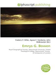 Emrys G. Bowen,6134380601,9786134380607