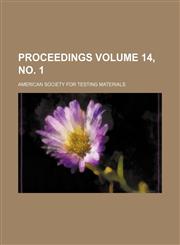 Proceedings Volume 14, no. 1,1153099551,9781153099554