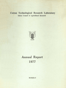 Annual Report - 1977 Indian Council of Agricultural Research