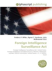 Foreign Intelligence Surveillance ACT,6130077793,9786130077792