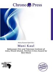 Mani Kaul,6137242900,9786137242902