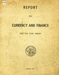 Report on Currency and Finance for the Year, 1968-69