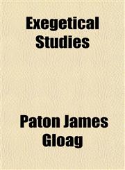 Exegetical Studies,1152901591,9781152901599