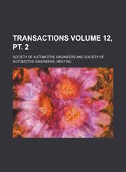 Transactions Volume 12, pt. 2,1153182424,9781153182423
