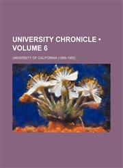 University Chronicle (Volume 6),1153862328,9781153862325