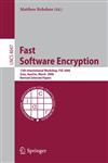 Fast Software Encryption 13th International Workshop, FSE 2006, Graz, Austria, March 15-17, 2006, Revised Selected Papers,3540365974,9783540365976