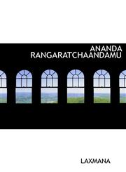 Ananda Rangaratchaandamu,1117022188,9781117022185