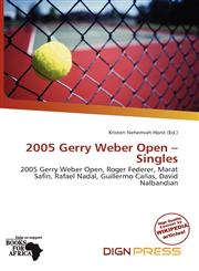 2005 Gerry Weber Open - Singles,6137416127,9786137416129