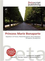 Princess Marie Bonaparte,6133509171,9786133509177