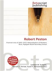Robert Peston,6134820822,9786134820820