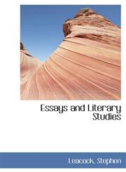 Essays and Literary Studies,1110292112,9781110292110