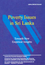 Poverty Issues in Sri Lanka Towards New Empirical Evidence,9558930008,9789558930007