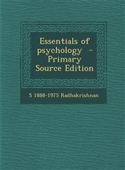 Essentials of psychology  - Primary Source Edition,1295777096,9781295777099