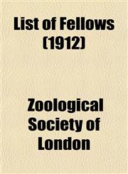 List of Fellows (1912),1153007355,9781153007351