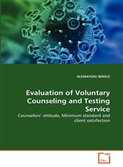 Evaluation of Voluntary Counseling and Testing Service,3639323076,9783639323078