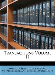 Transactions Volume 11,117263193X,9781172631933