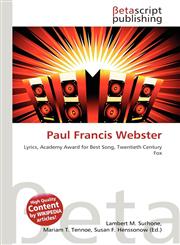 Paul Francis Webster,613474140X,9786134741408