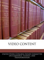 VIDEO CONTENT,1240521502,9781240521500