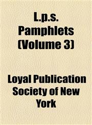 L.p.s. Pamphlets (Volume 3),1155088840,9781155088846
