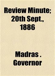 Review Minute; 20th Sept., 1886,1152740490,9781152740495