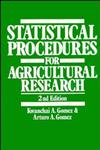 Statistical Procedures for Agricultural Research 2nd Edition,0471870927,9780471870920