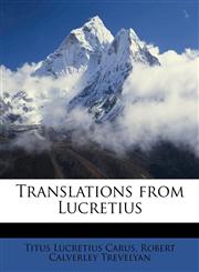 Translations from Lucretius,1177057123,9781177057127