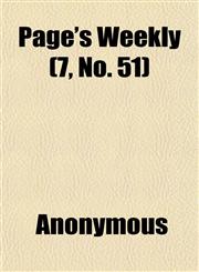 Page's Weekly (7, No. 51),1152476831,9781152476837