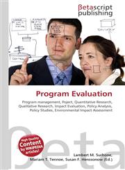 Program Evaluation,6130312369,9786130312367