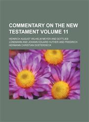 Commentary on the New Testament Volume 11,1459097734,9781459097735