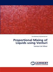 Proportional Mixing of Liquids Using Venturi,3659291781,9783659291784