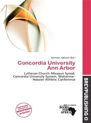 Concordia University Ann Arbor,6137751597,9786137751596